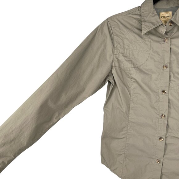 Filson Womens Field Shirt Button Up Tan Khaki Size Small - Picture 4 of 12
